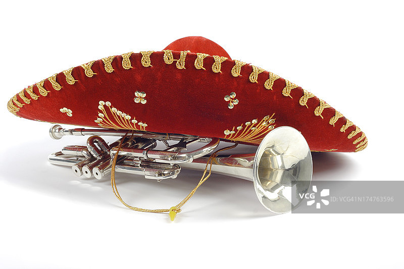 墨西哥帽和喇叭图片素材