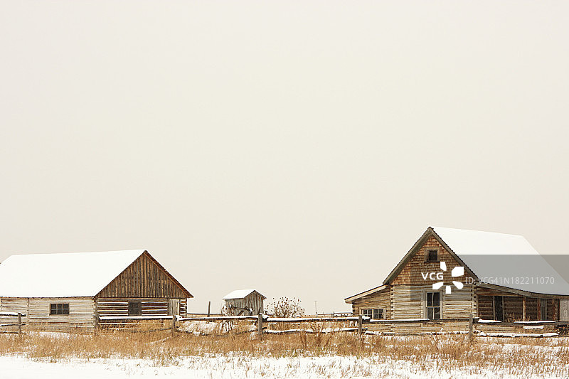 小屋农场宅地暴风雪图片素材