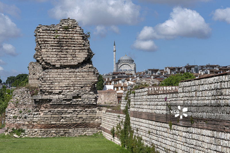 土耳其伊斯坦布尔的城墙图片素材