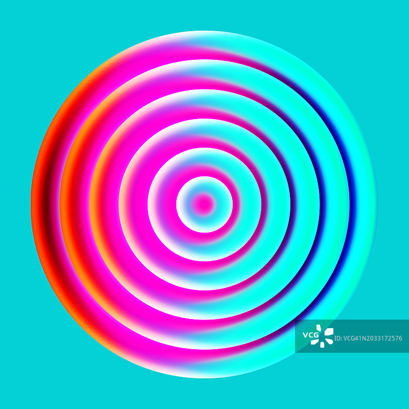 漩涡抽象霓虹水粉红色运动螺旋圆模糊形状蓝绿色背景图片素材