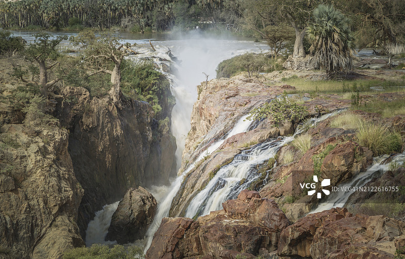 纳米比亚。埃帕帕瀑布图片素材