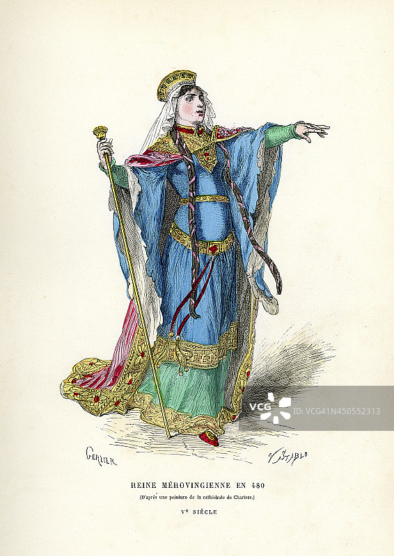 梅罗文加王朝的皇后图片素材