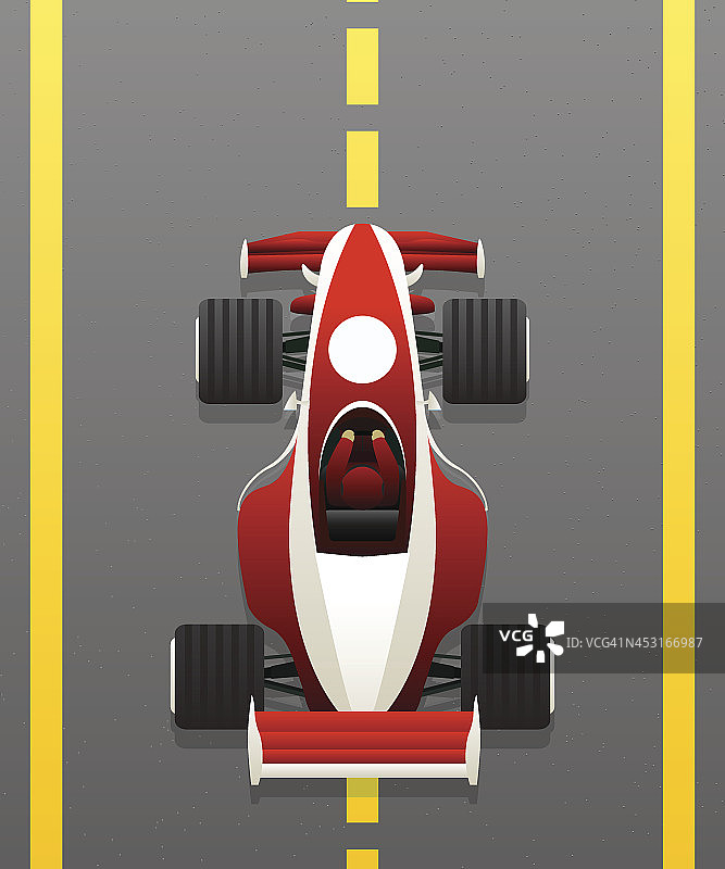 一辆红色印地赛车的动图图片素材