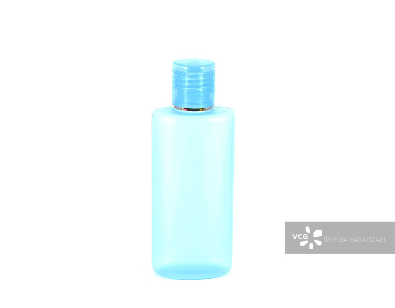 用于洗发或盥洗用品的瓶子。白色隔离。图片素材