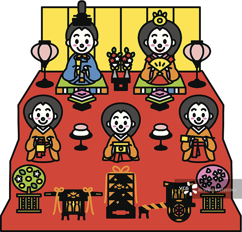 女儿节，日本的玩偶节图片素材