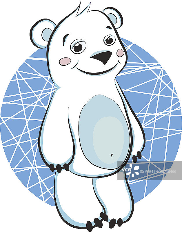 卡通北极熊图片素材