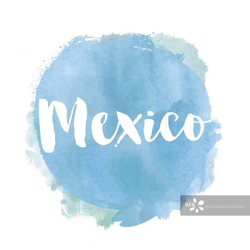 墨西哥水彩背景图片素材