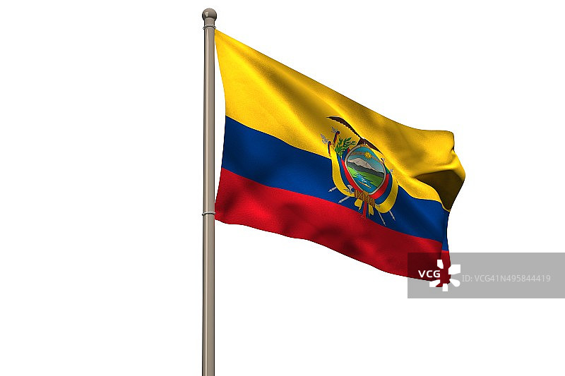 数字生成厄瓜多尔国旗图片素材