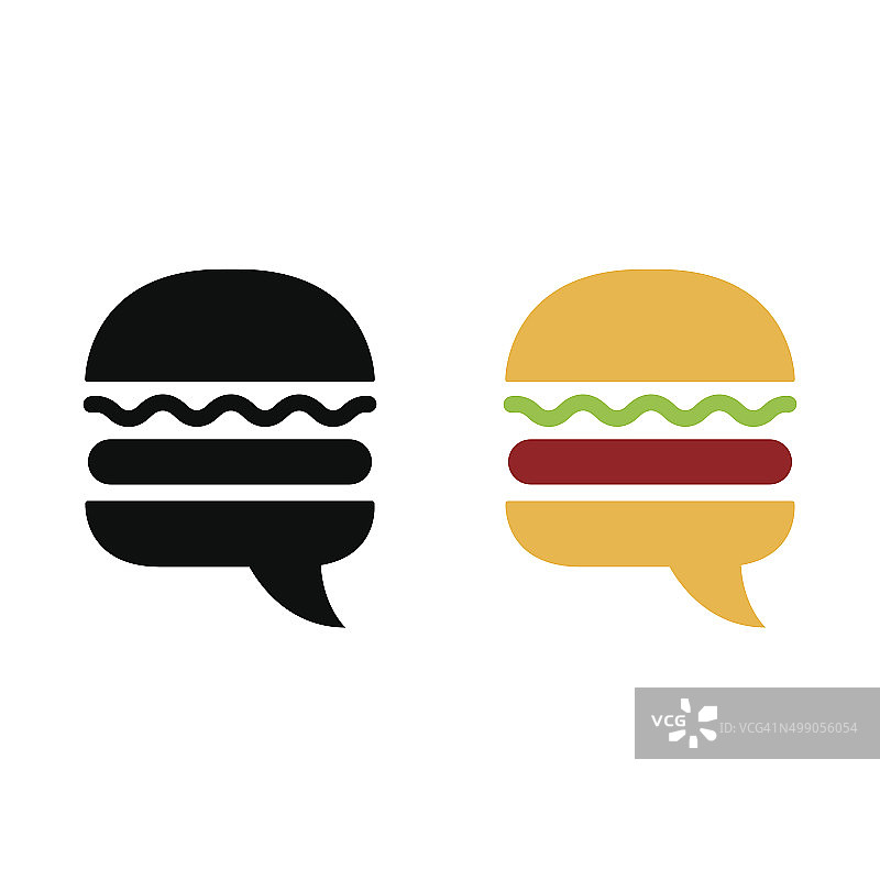 汉堡图标符号图片素材