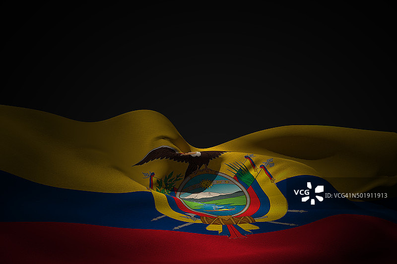 厄瓜多尔的旗帜图片素材