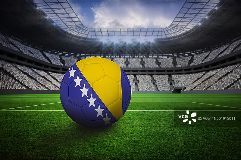 波斯尼亚和黑塞哥维那的足球颜色图片素材