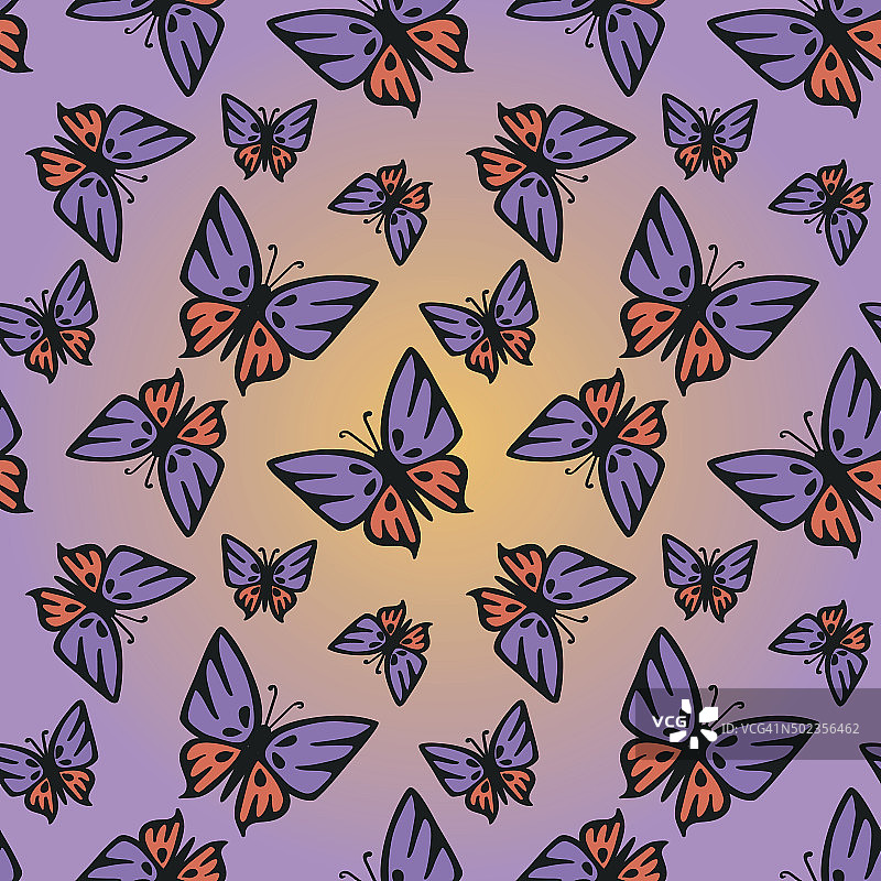 蝴蝶粉紫色无缝质地图片素材