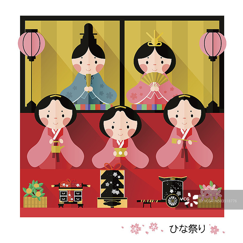 日本玩偶节设计图片素材