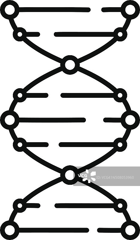 DNA图标。DNA的标志模板。DNA的象征符号图片素材