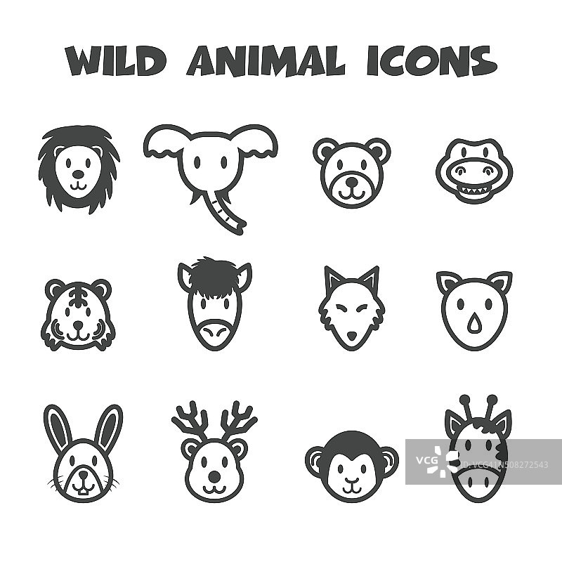 野生动物图标图片素材