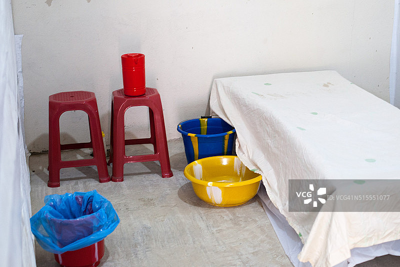 埃博拉治疗中心病房图片素材