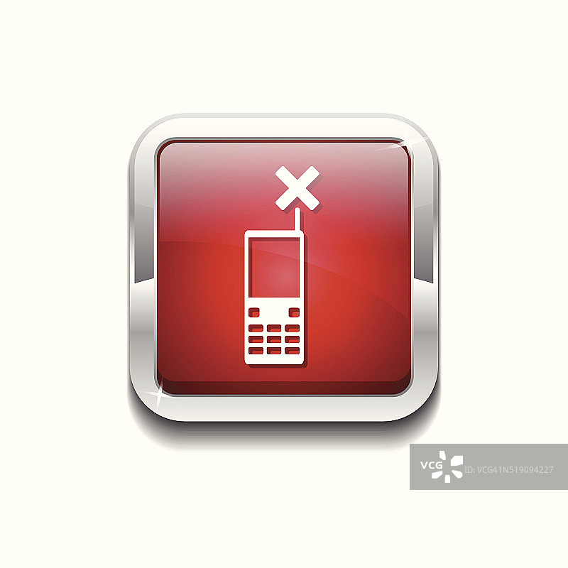 手机红色矢量图标按钮图片素材