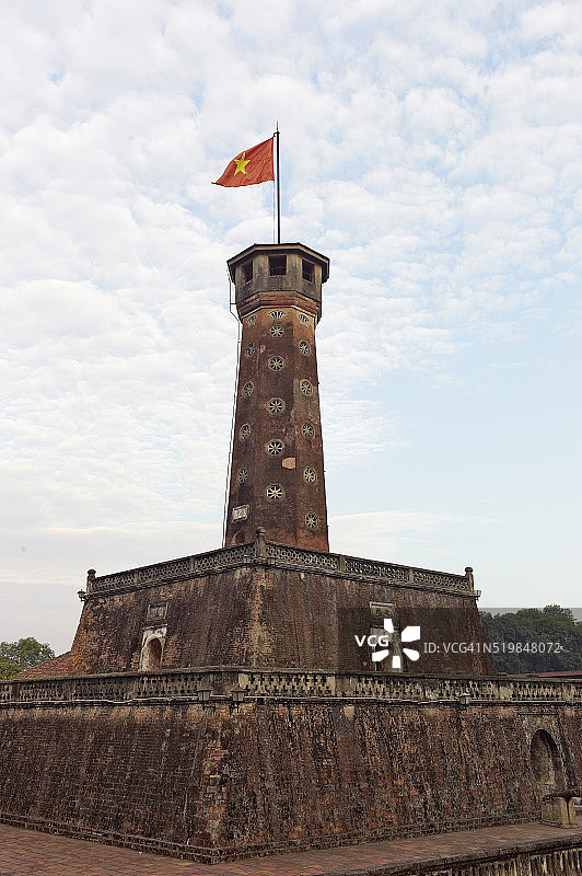 河内城堡的国旗塔纪念碑图片素材