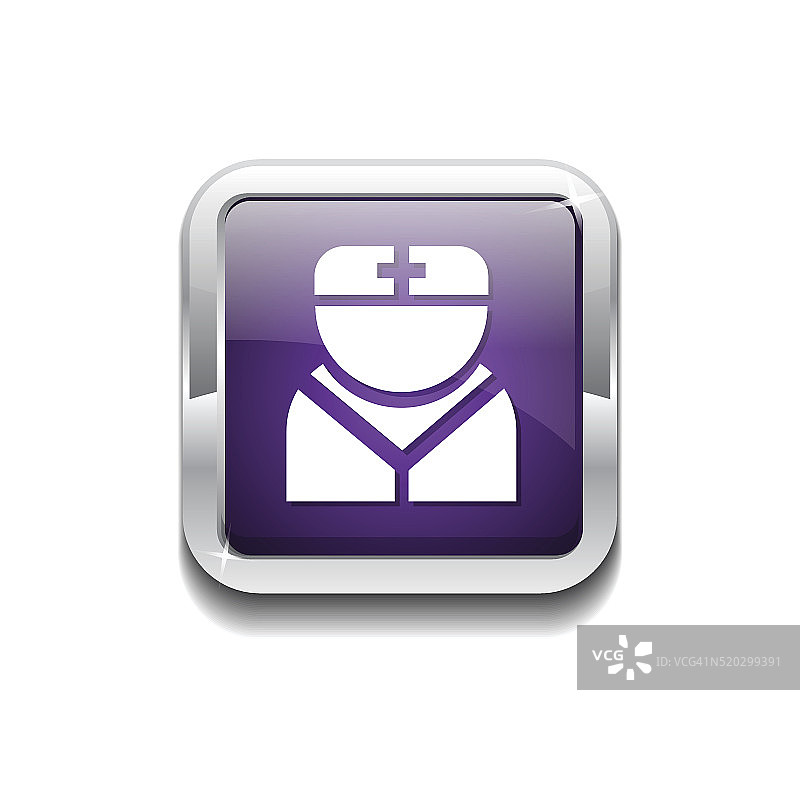 护士紫色矢量图标按钮图片素材