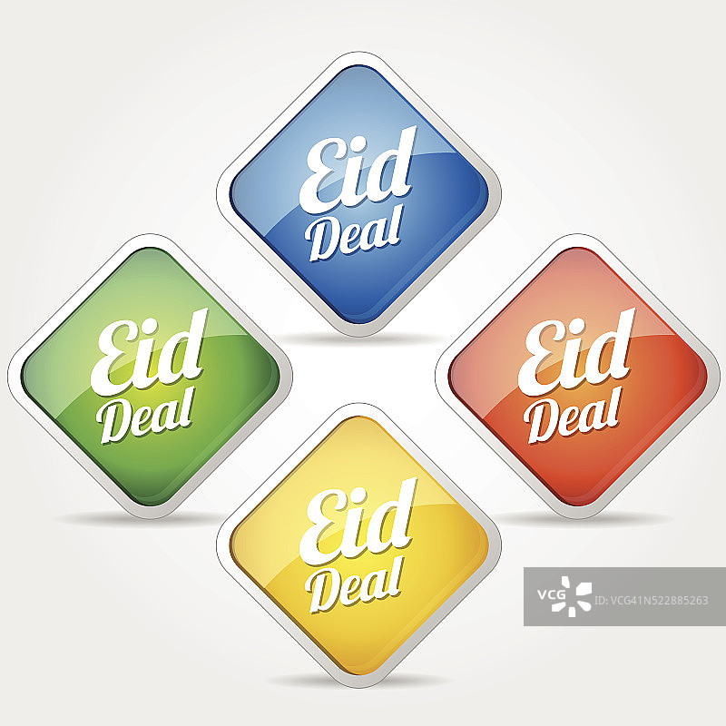 Eid Deal彩色矢量图标设计图片素材