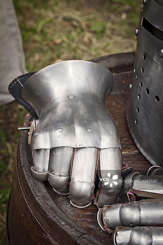 中世纪武士的设备图片素材