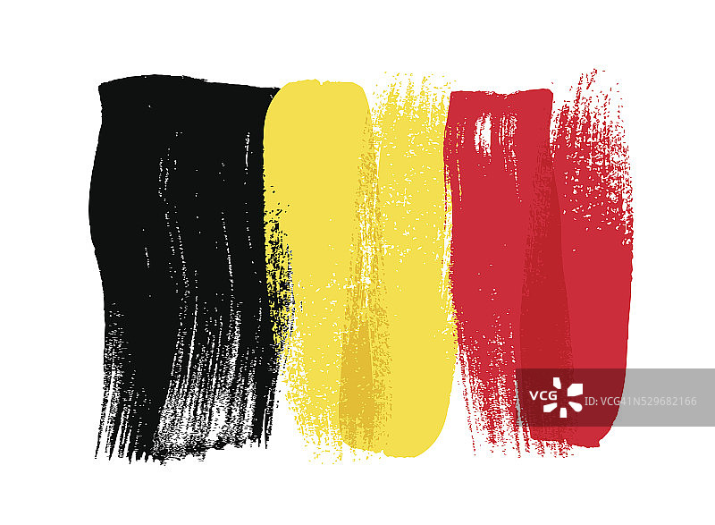 比利时彩笔笔画国旗图片素材