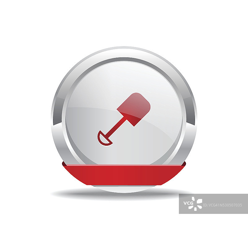 Shoval红色矢量图标按钮图片素材