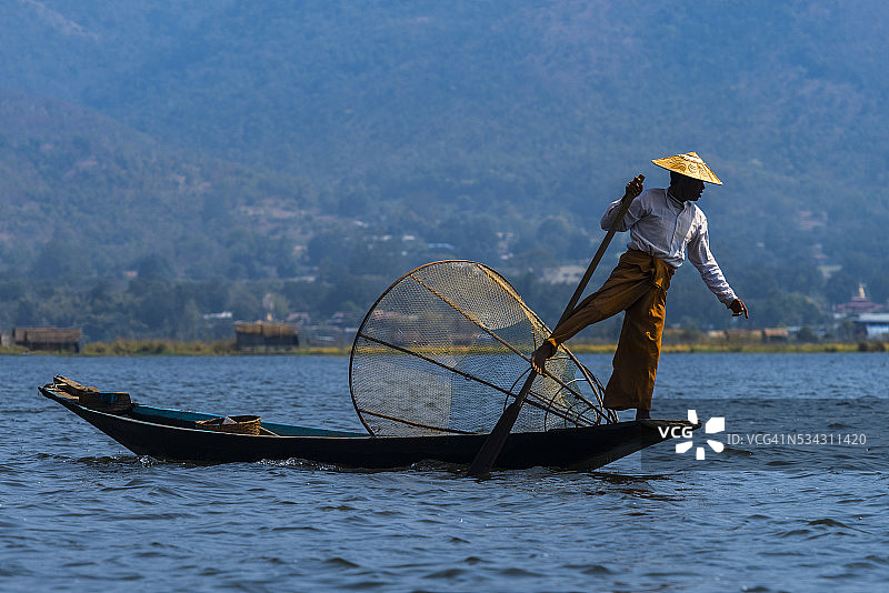 茵莱湖缅甸图片素材