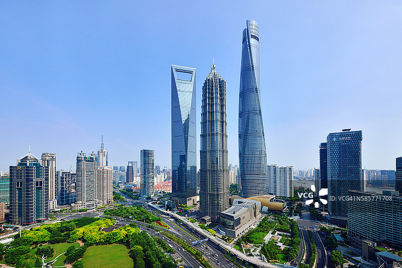 上海标志性的摩天大楼图片素材
