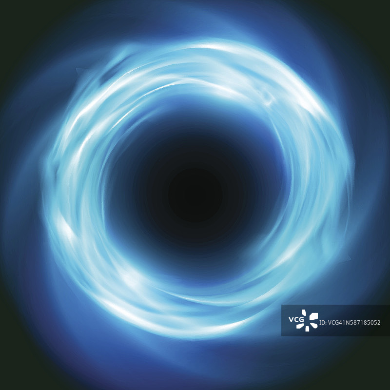 宇宙矢量背景与蓝色发光漩涡图片素材