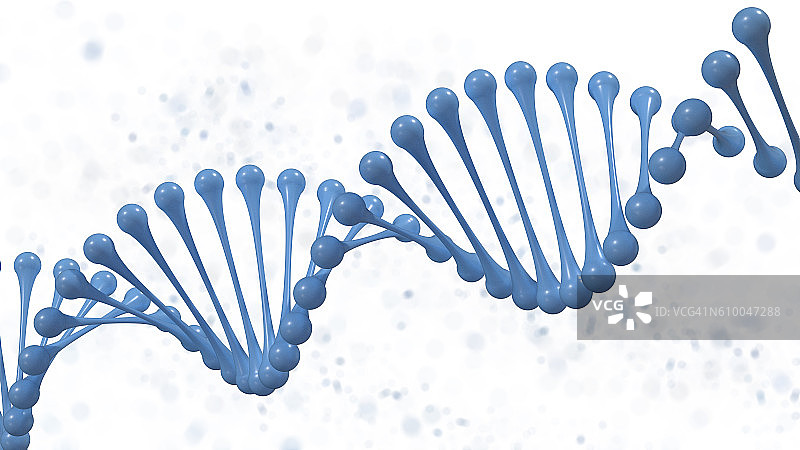 蓝色DNA链图片素材