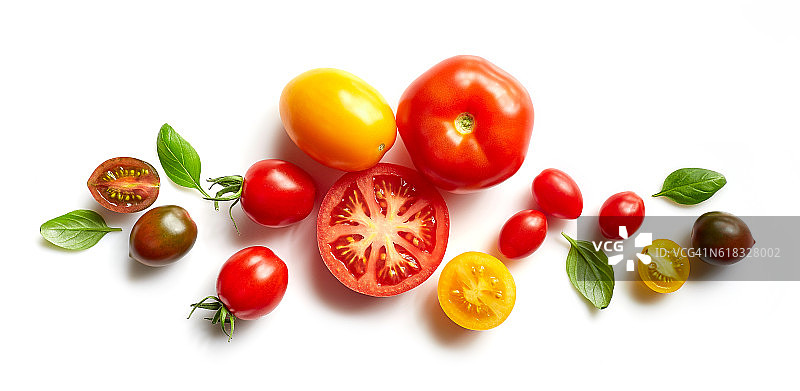 各种五颜六色的西红柿图片素材