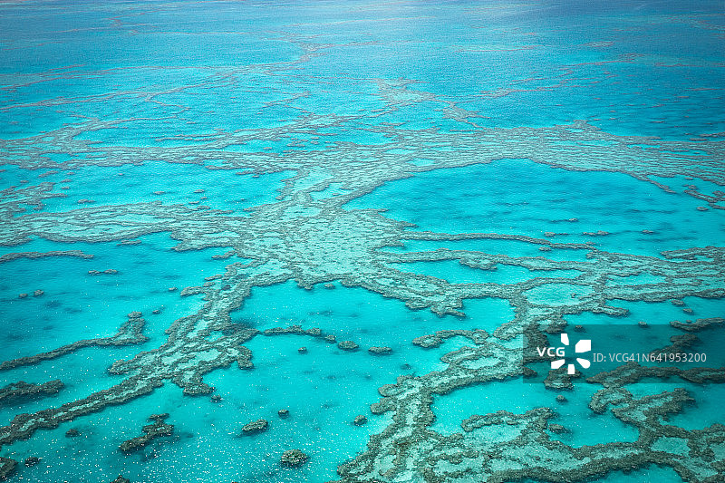 澳大利亚的大堡礁。鸟瞰图图片素材
