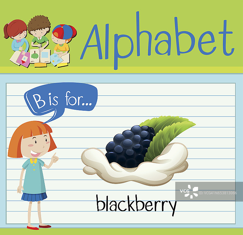 字母B代表黑莓图片素材