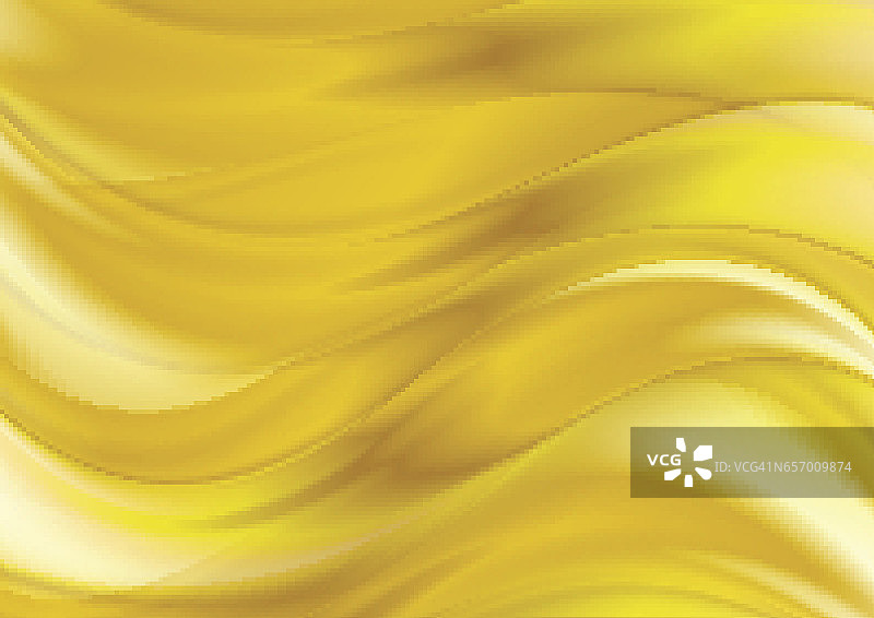 金色液体平滑波浪抽象背景图片素材
