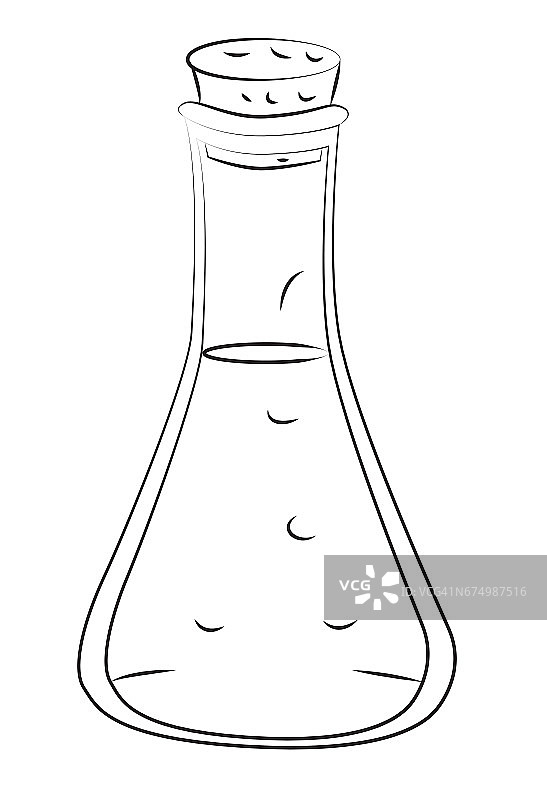 卡通形象的化学反应图片素材