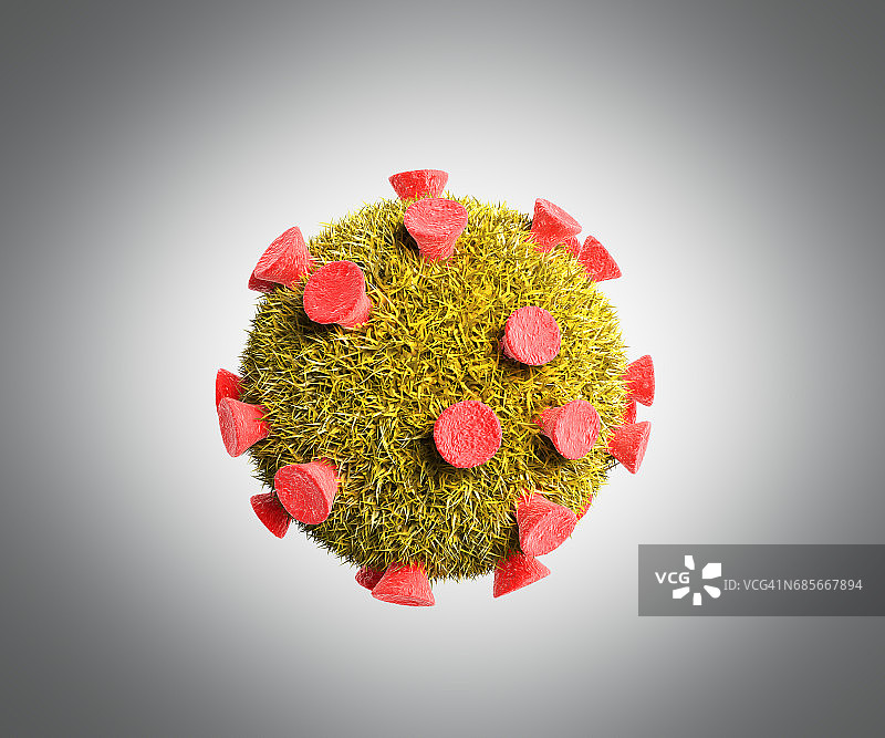 详细的3d医学插图的病毒和细菌图片素材