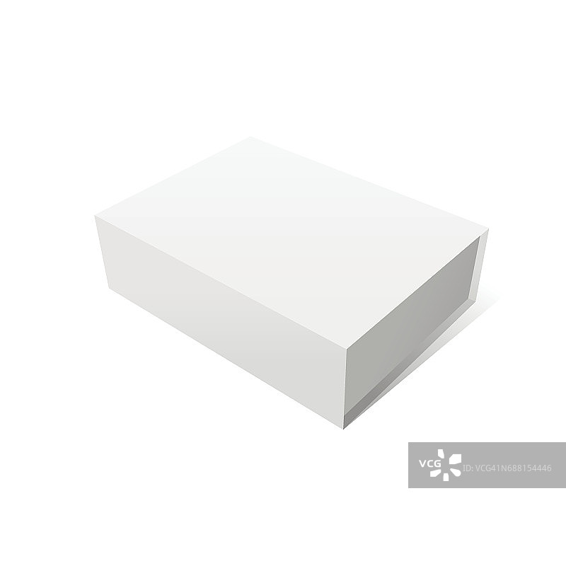 优雅的白色矢量盒模型图片素材