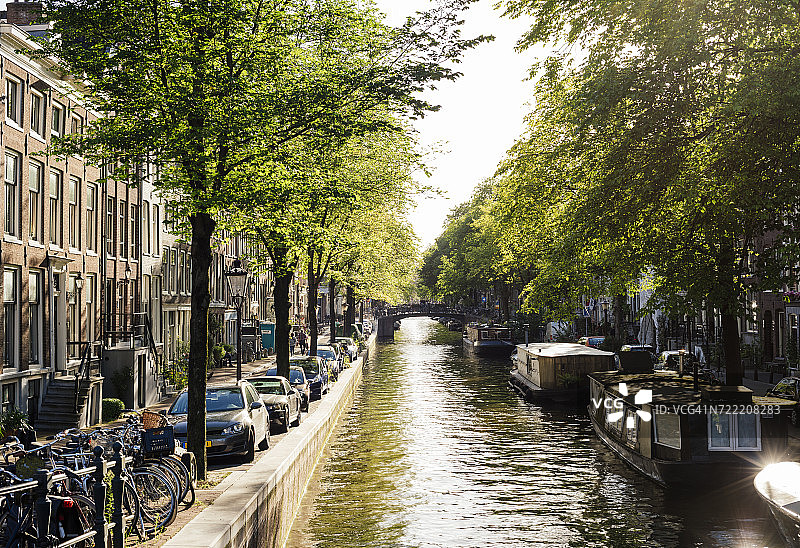 运河，约旦区，阿姆斯特丹，荷兰图片素材