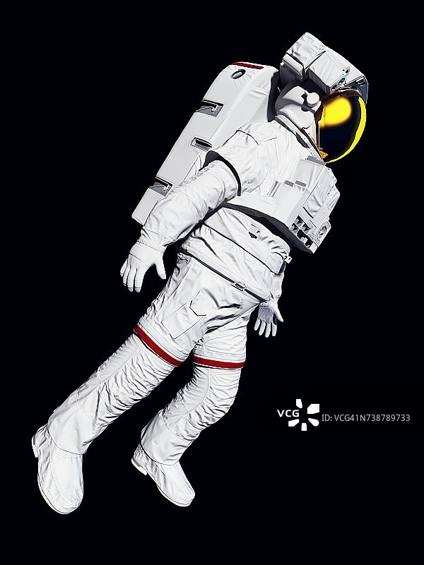 宇航员在太空，插图图片素材