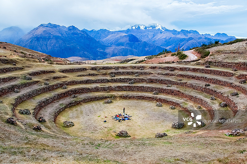 秘鲁的圆形梯田图片素材