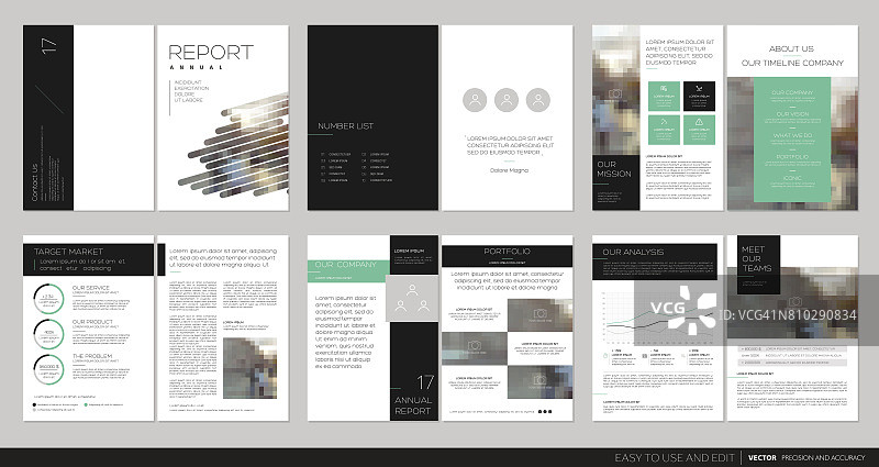 设计年度报告，传单，宣传册。图片素材