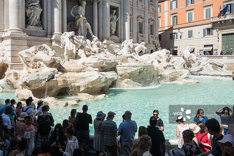 特莱维喷泉，罗马，拉齐奥，意大利图片素材