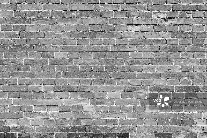 古色古香的砖墙纹理背景以黑白为主。图片素材