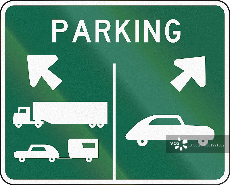 在美国华盛顿州使用的路标-停车图片素材