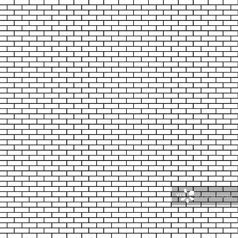 白色砖墙背景。矢量图图片素材