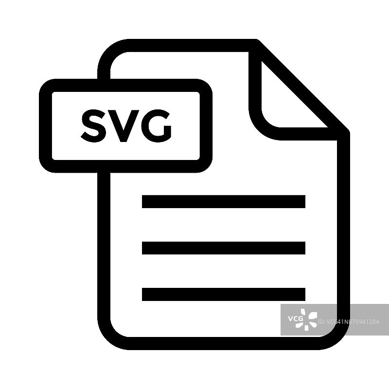 文件SVG细线矢量图标图片素材