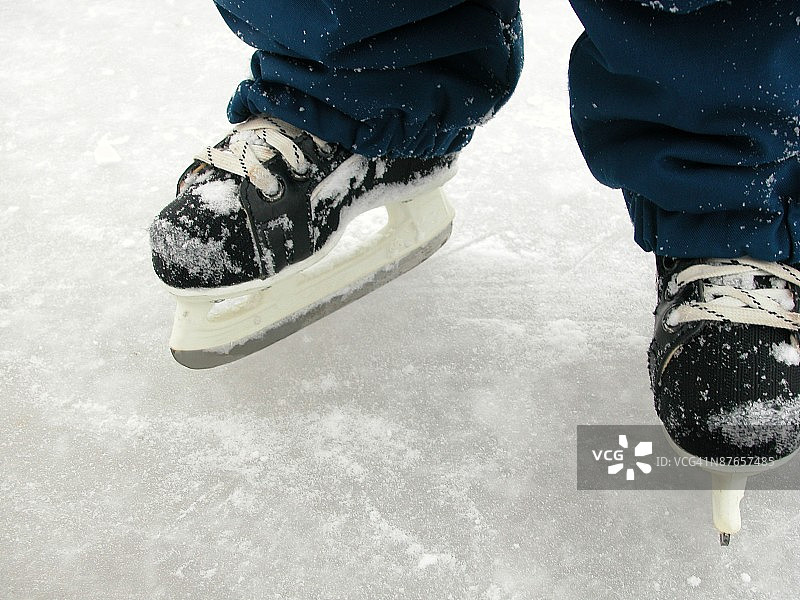 冰上曲棍球溜冰鞋图片素材