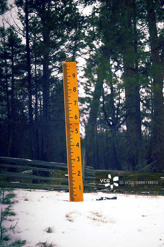 雪测量图片素材