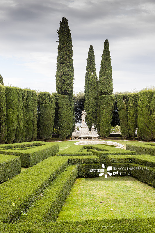 意大利托斯卡纳锡耶纳附近的Villa La Foce花园图片素材